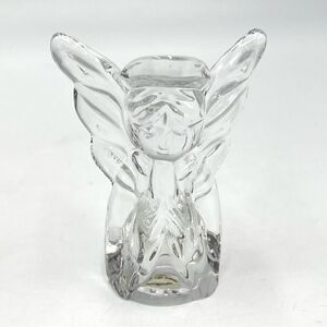 Gorham Praying Angel Clear‎ Glass Mini Miniature Figure Figurine